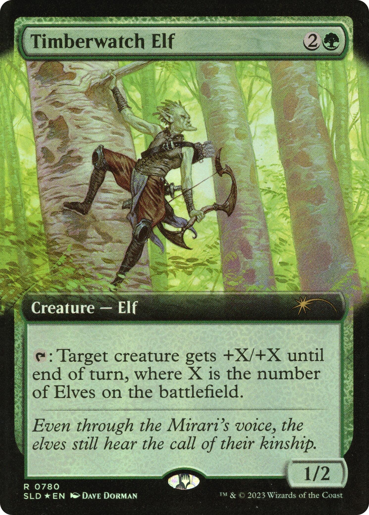 Timberwatch Elf (Extended Art) [Secret Lair Drop Series] | Exor Games New Glasgow
