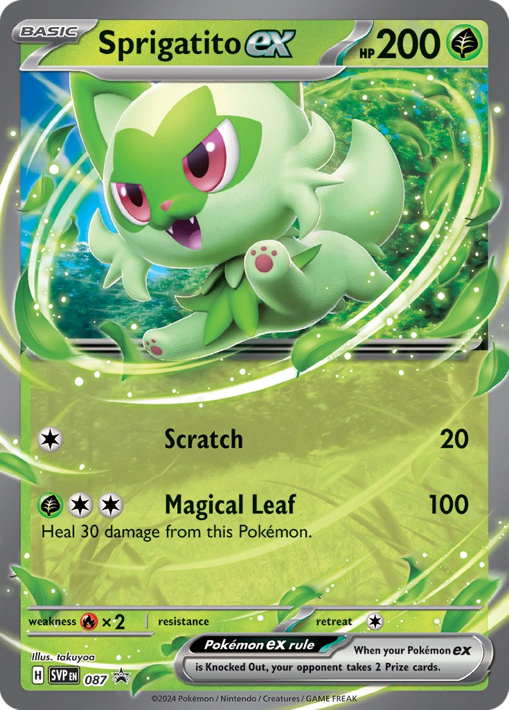 Sprigatito ex (087) [Scarlet & Violet: Black Star Promos] | Exor Games New Glasgow