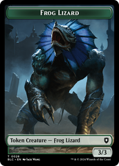 Storm Crow // Frog Lizard Double-Sided Token [Bloomburrow Commander Tokens] | Exor Games New Glasgow