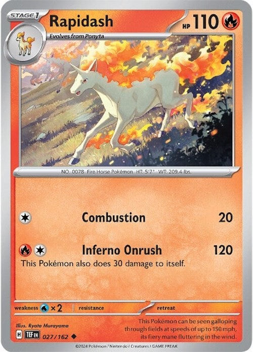 Rapidash (027/162) [Scarlet & Violet: Temporal Forces] | Exor Games New Glasgow