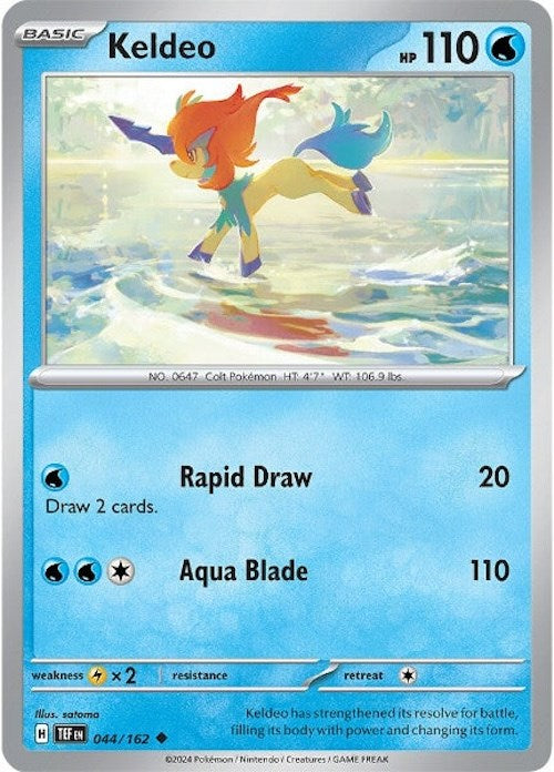 Keldeo (044/162) [Scarlet & Violet: Temporal Forces] | Exor Games New Glasgow