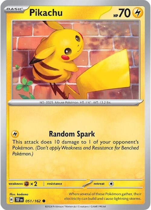 Pikachu (051/162) [Scarlet & Violet: Temporal Forces] | Exor Games New Glasgow