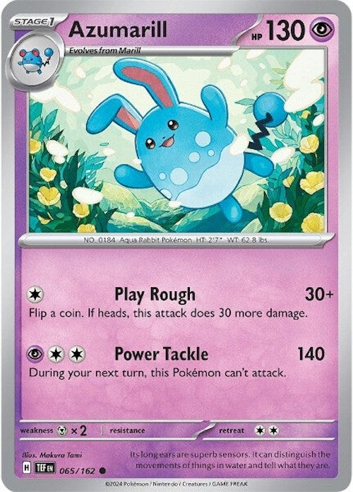 Azumarill (065/162) [Scarlet & Violet: Temporal Forces] | Exor Games New Glasgow