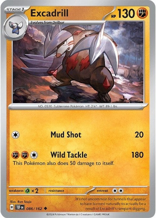 Excadrill (086/162) [Scarlet & Violet: Temporal Forces] | Exor Games New Glasgow