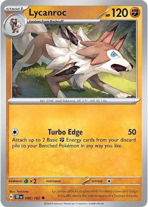 Lycanroc (090/162) [Scarlet & Violet: Temporal Forces] | Exor Games New Glasgow