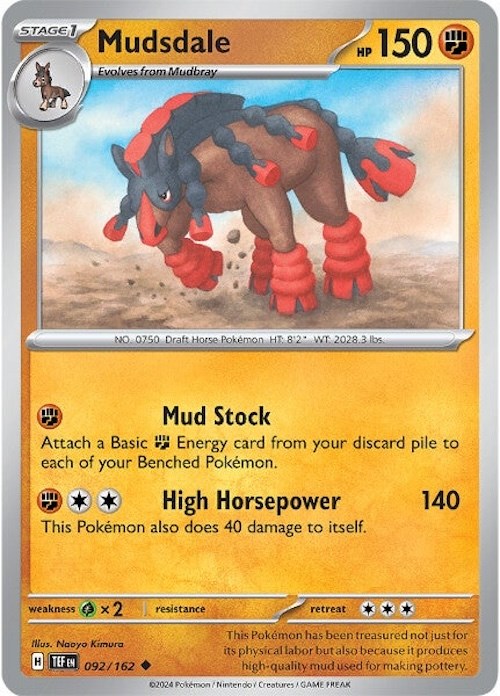 Mudsdale (092/162) [Scarlet & Violet: Temporal Forces] | Exor Games New Glasgow