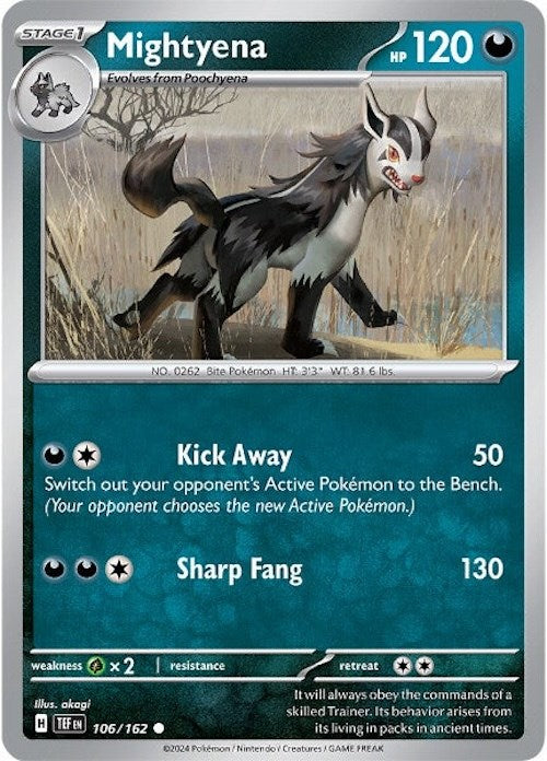 Mightyena (106/162) [Scarlet & Violet: Temporal Forces] | Exor Games New Glasgow