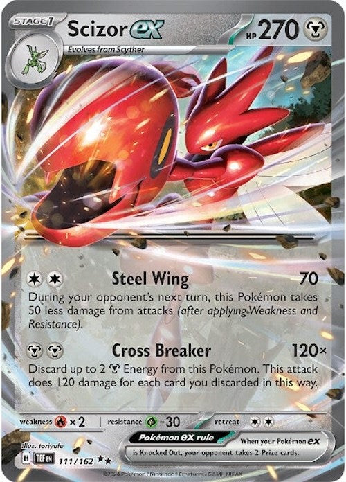 Scizor ex (111/162) [Scarlet & Violet: Temporal Forces] | Exor Games New Glasgow