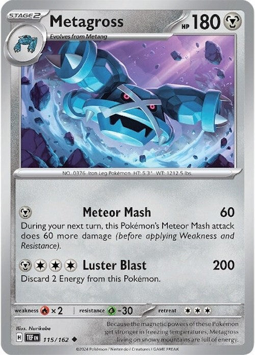 Metagross (115/162) [Scarlet & Violet: Temporal Forces] | Exor Games New Glasgow