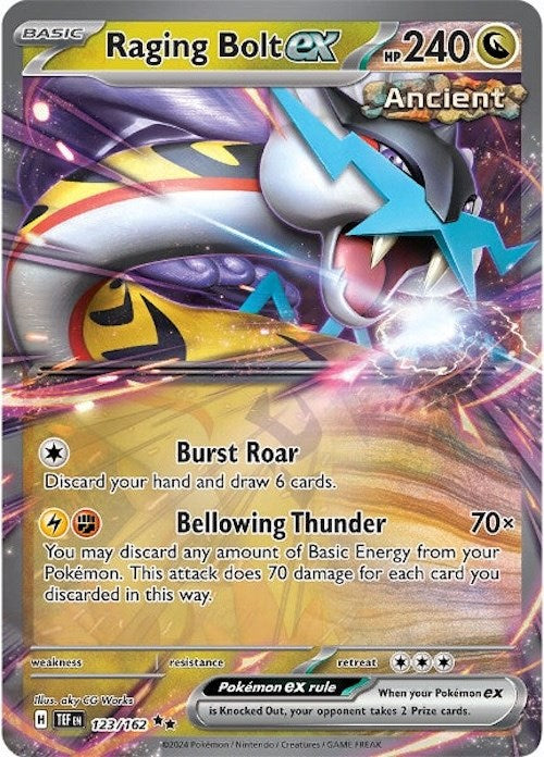 Raging Bolt ex (123/162) [Scarlet & Violet: Temporal Forces] | Exor Games New Glasgow