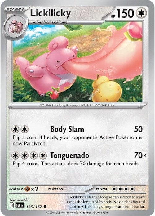 Lickilicky (125/162) [Scarlet & Violet: Temporal Forces] | Exor Games New Glasgow