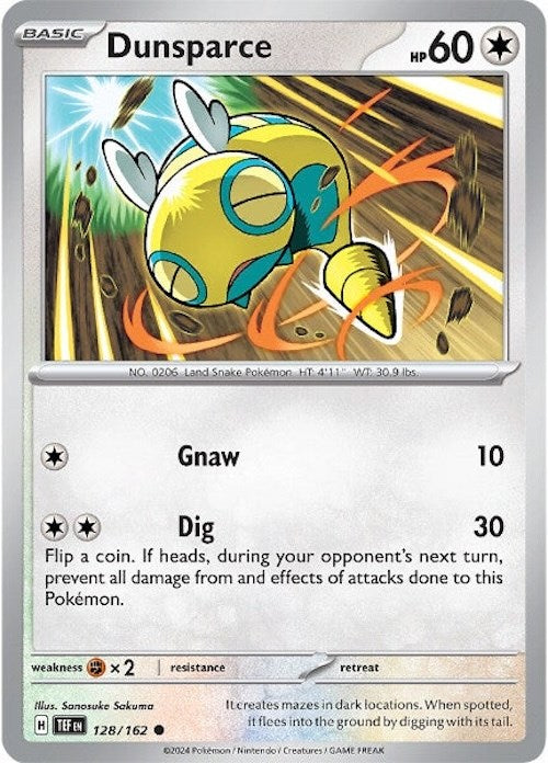 Dunsparce (128/162) [Scarlet & Violet: Temporal Forces] | Exor Games New Glasgow