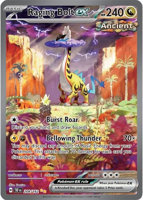 Raging Bolt ex (208/162) [Scarlet & Violet: Temporal Forces] | Exor Games New Glasgow