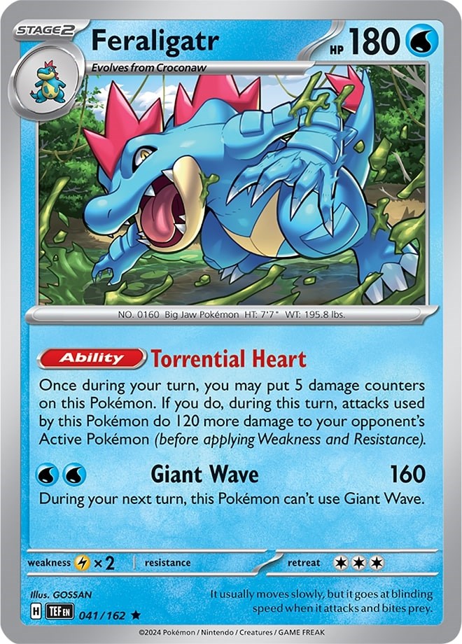 Feraligatr (041/162) (Theme Deck Exclusive) [Scarlet & Violet: Temporal Forces] | Exor Games New Glasgow