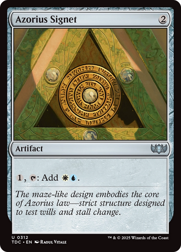 Azorius Signet [Tarkir: Dragonstorm Commander] | Exor Games New Glasgow