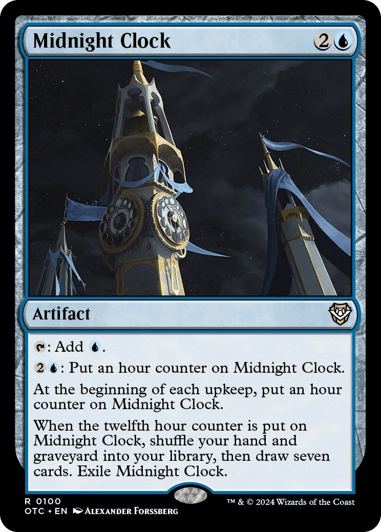 Midnight Clock [Outlaws of Thunder Junction Commander] | Exor Games New Glasgow