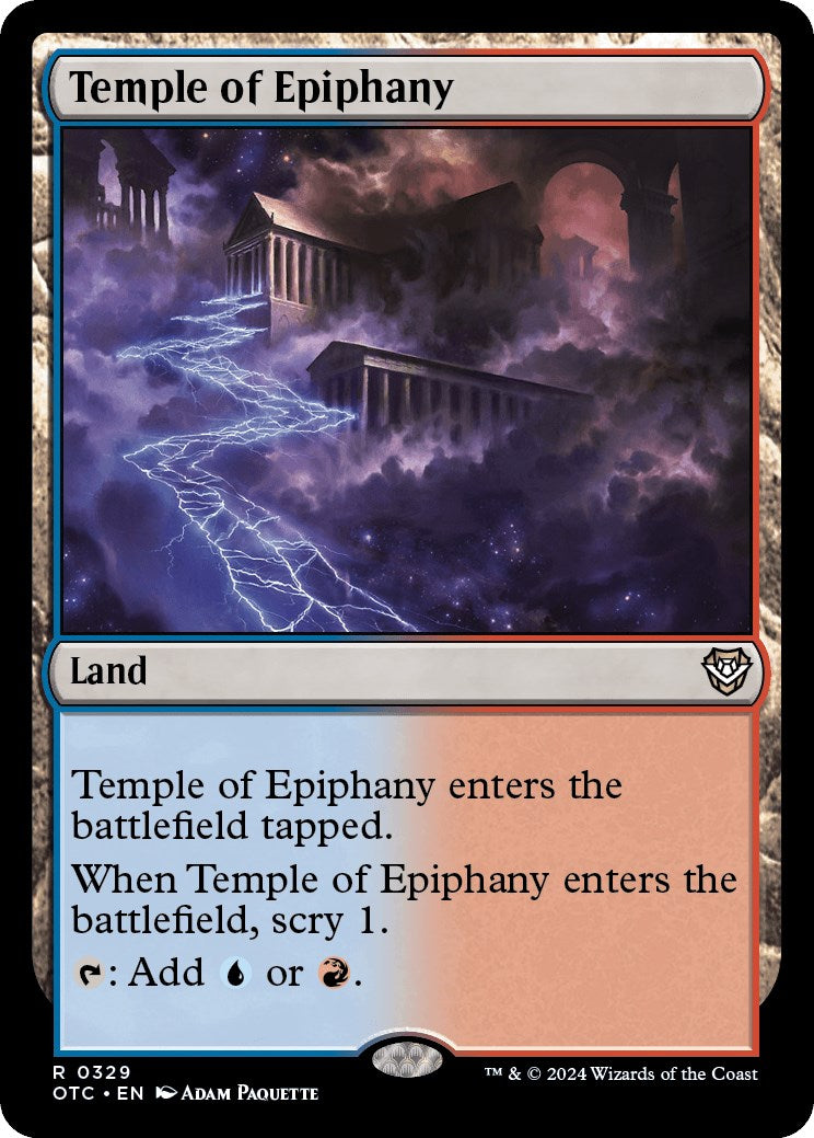 Temple of Epiphany [Outlaws of Thunder Junction Commander] | Exor Games New Glasgow