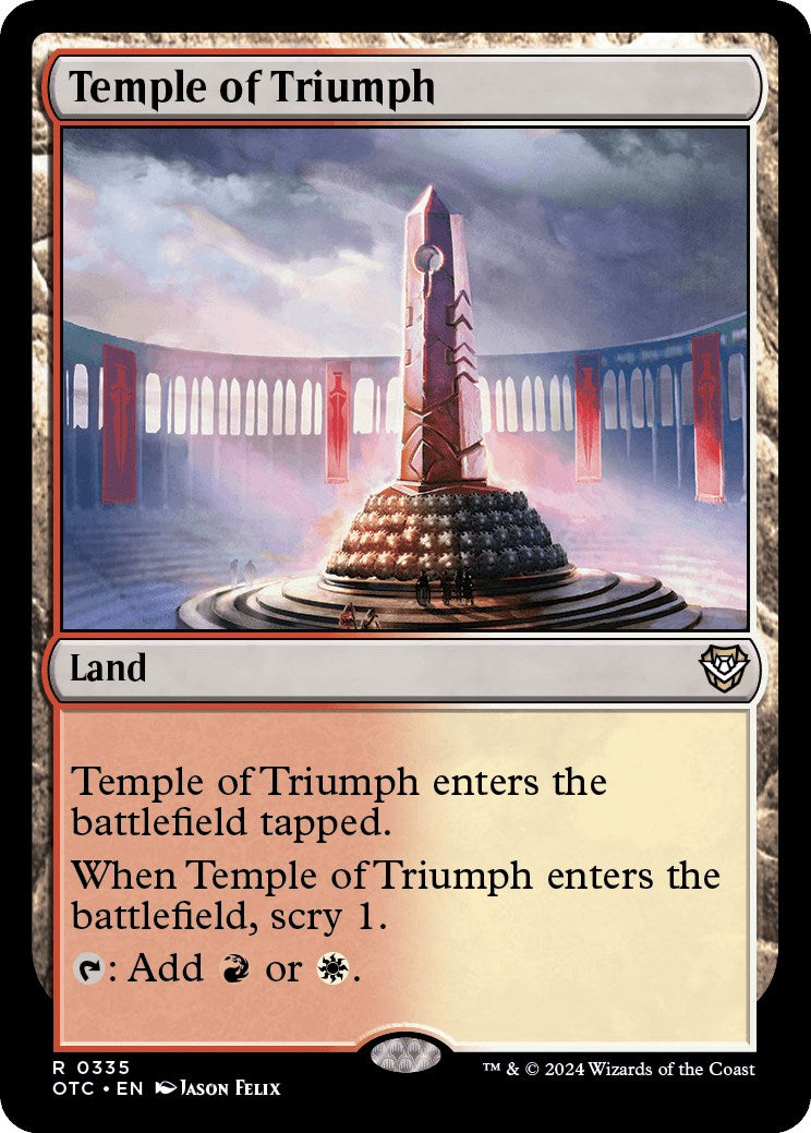 Temple of Triumph [Outlaws of Thunder Junction Commander] | Exor Games New Glasgow