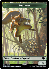 Goblin // Squirrel Double-Sided Token [Dominaria Remastered Tokens] | Exor Games New Glasgow