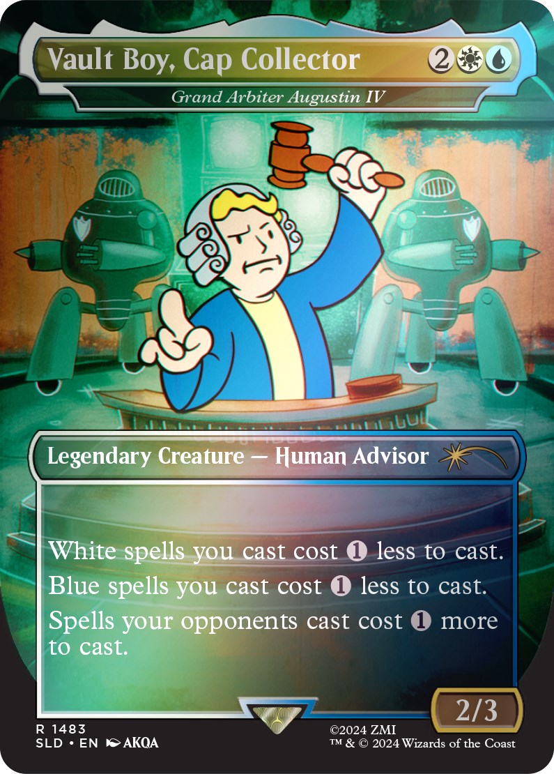 Vault Boy, Cap Collector - Grand Arbiter Augustin IV (Rainbow Foil) [Secret Lair Drop Series] | Exor Games New Glasgow