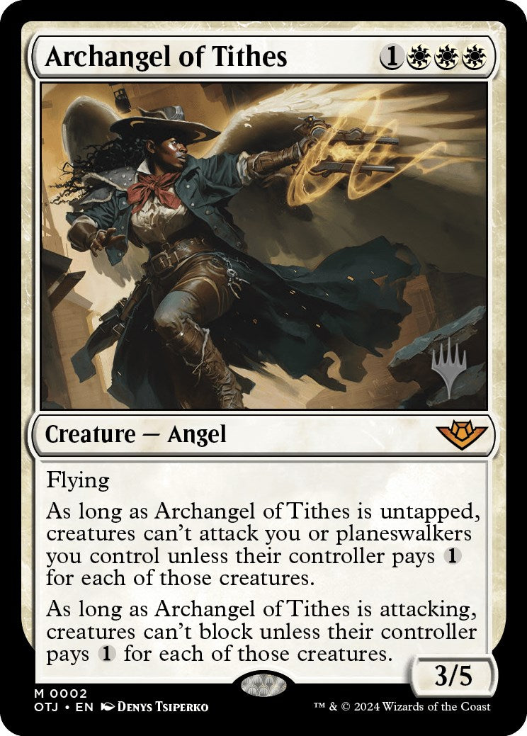 Archangel of Tithes (Promo Pack) [Outlaws of Thunder Junction Promos] | Exor Games New Glasgow