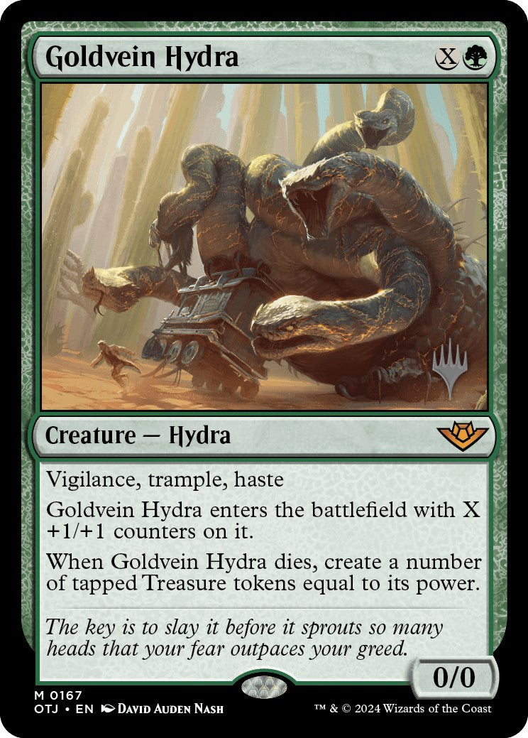 Goldvein Hydra (Promo Pack) [Outlaws of Thunder Junction Promos] | Exor Games New Glasgow