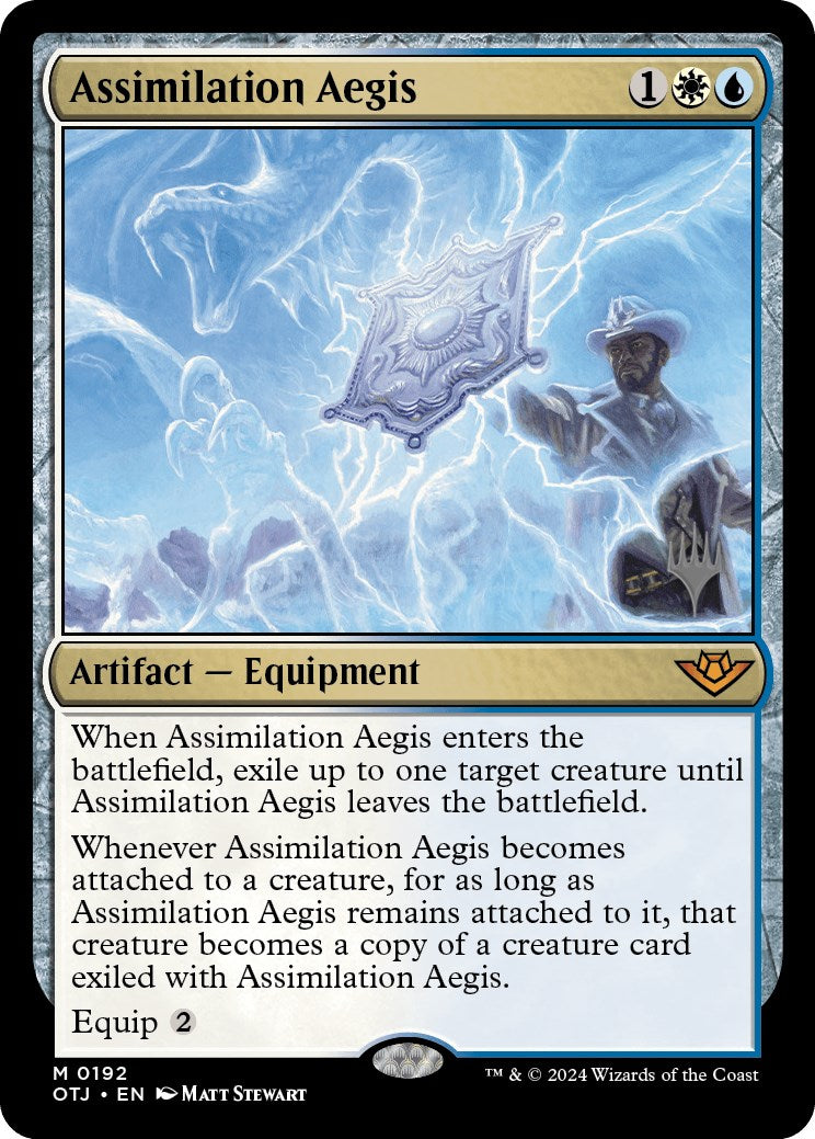 Assimilation Aegis (Promo Pack) [Outlaws of Thunder Junction Promos] | Exor Games New Glasgow