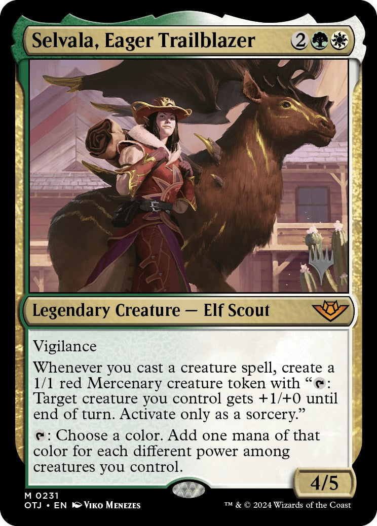 Selvala, Eager Trailblazer (Promo Pack) [Outlaws of Thunder Junction Promos] | Exor Games New Glasgow