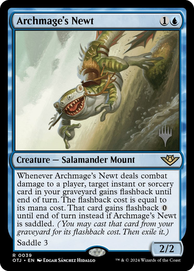 Archmage's Newt (Promo Pack) [Outlaws of Thunder Junction Promos] | Exor Games New Glasgow