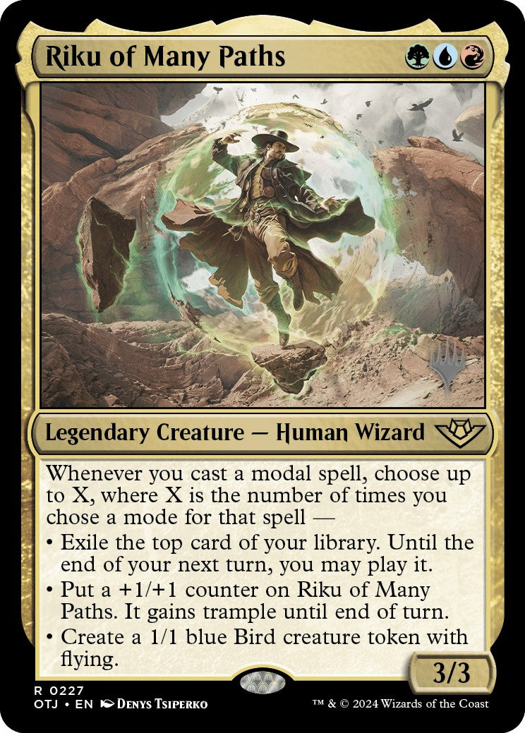 Riku of Many Paths (Promo Pack) [Outlaws of Thunder Junction Promos] | Exor Games New Glasgow