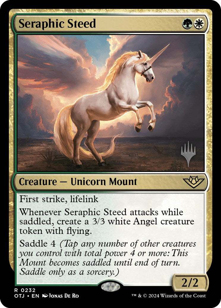 Seraphic Steed (Promo Pack) [Outlaws of Thunder Junction Promos] | Exor Games New Glasgow