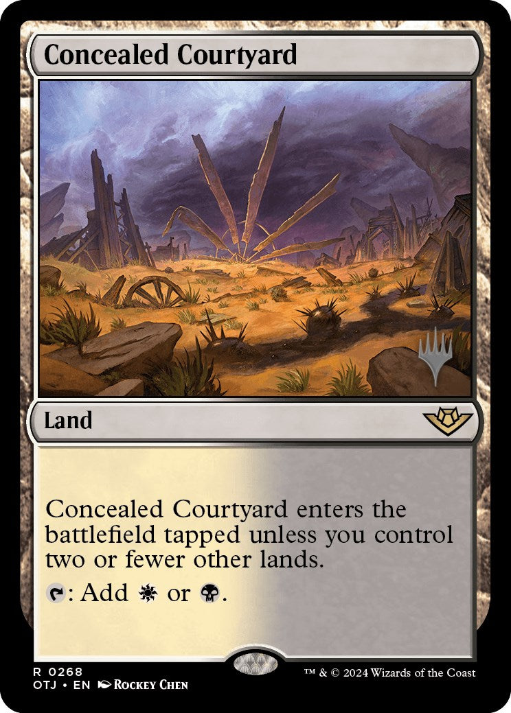 Concealed Courtyard (Promo Pack) [Outlaws of Thunder Junction Promos] | Exor Games New Glasgow