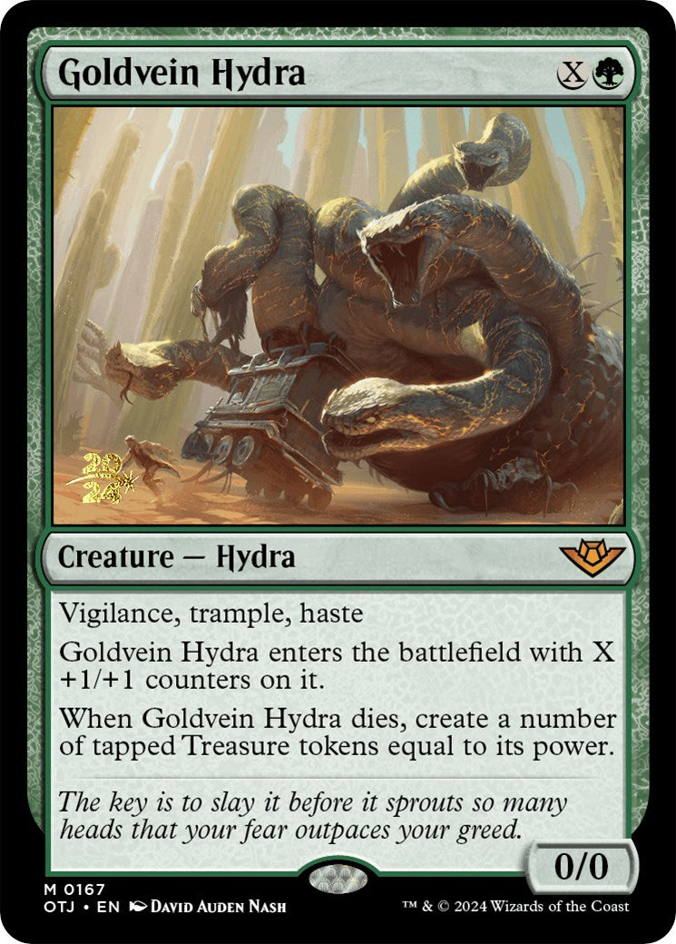 Goldvein Hydra [Outlaws of Thunder Junction Prerelease Promos] | Exor Games New Glasgow