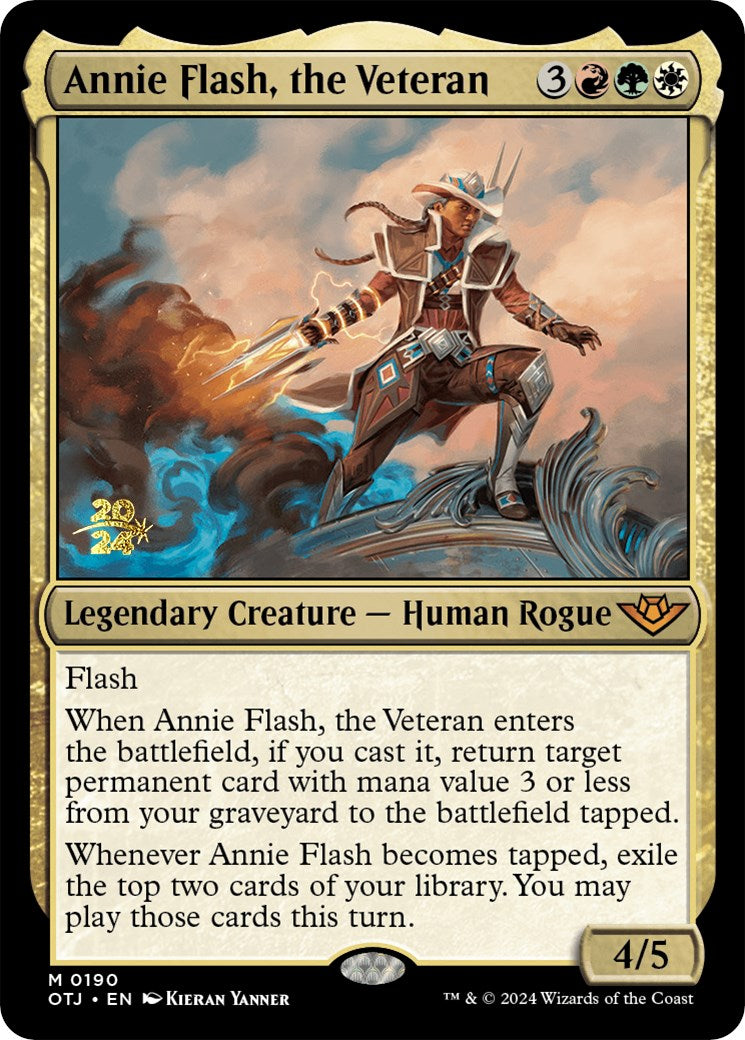 Annie Flash, the Veteran [Outlaws of Thunder Junction Prerelease Promos] | Exor Games New Glasgow