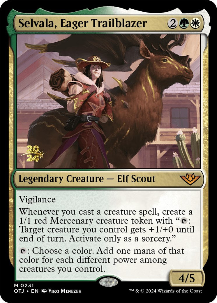 Selvala, Eager Trailblazer [Outlaws of Thunder Junction Prerelease Promos] | Exor Games New Glasgow