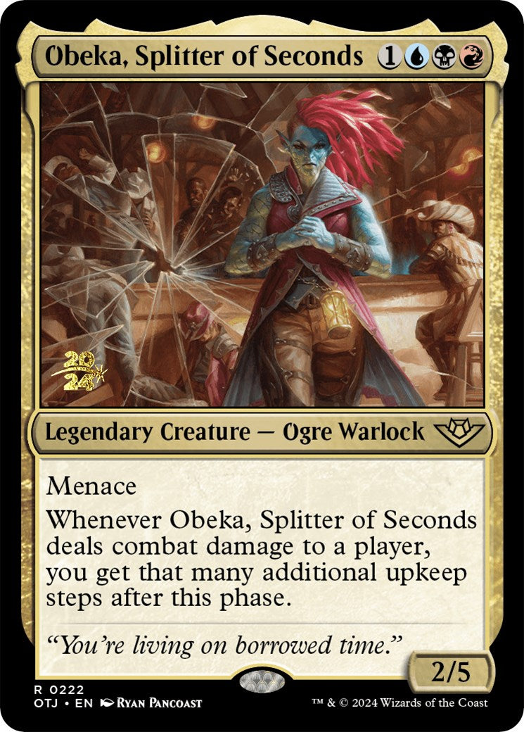 Obeka, Splitter of Seconds [Outlaws of Thunder Junction Prerelease Promos] | Exor Games New Glasgow