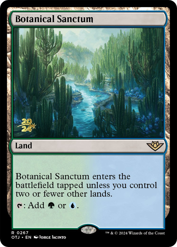 Botanical Sanctum (OTJ) [Outlaws of Thunder Junction Prerelease Promos] | Exor Games New Glasgow