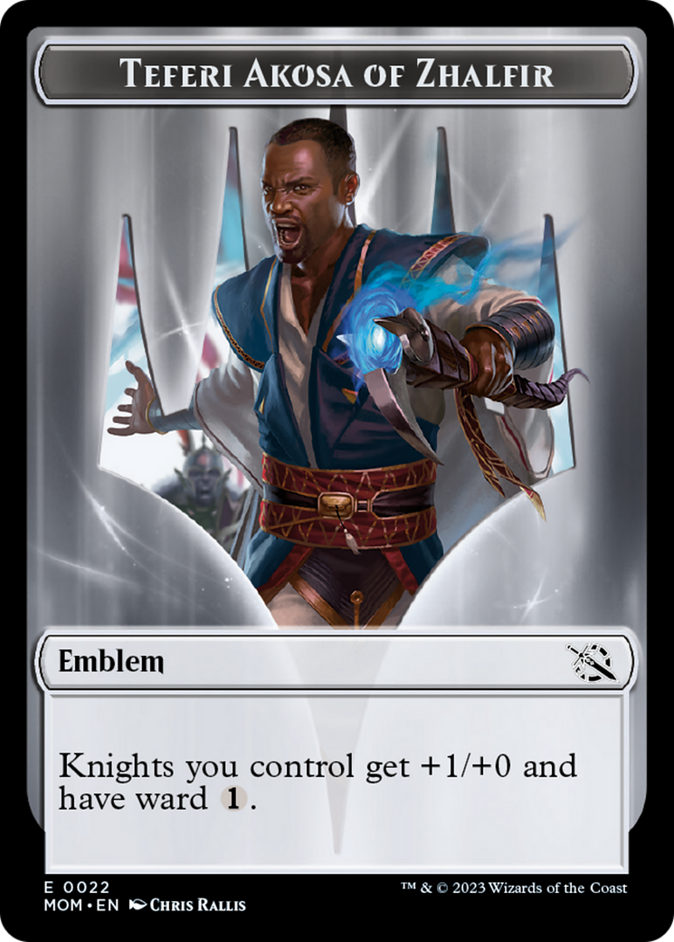 Teferi Akosa of Zhalfir Emblem [March of the Machine Tokens] | Exor Games New Glasgow