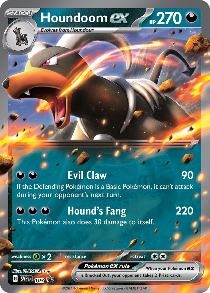 Houndoom ex (103) [Scarlet & Violet: Black Star Promos] | Exor Games New Glasgow