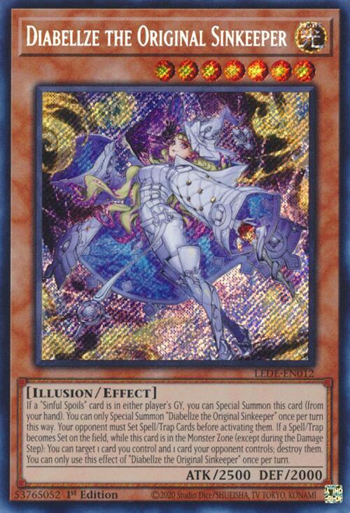 Diabellze the Original Sinkeeper [LEDE-EN012] Secret Rare | Exor Games New Glasgow