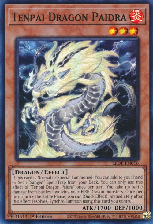 Tenpai Dragon Paidra [LEDE-EN016] Super Rare | Exor Games New Glasgow