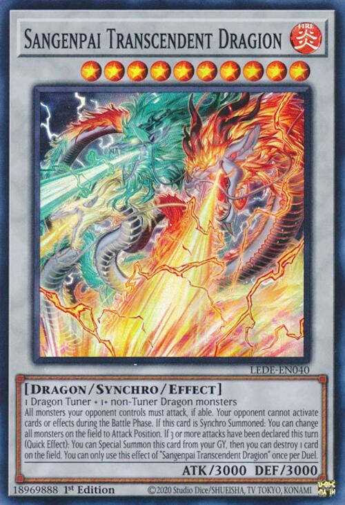 Sangenpai Transcendent Dragion [LEDE-EN040] Super Rare | Exor Games New Glasgow