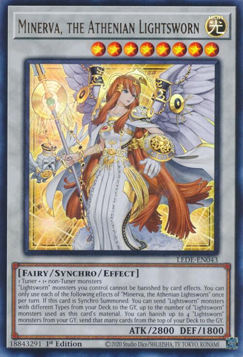 Minerva, the Athenian Lightsworn [LEDE-EN043] Ultra Rare | Exor Games New Glasgow