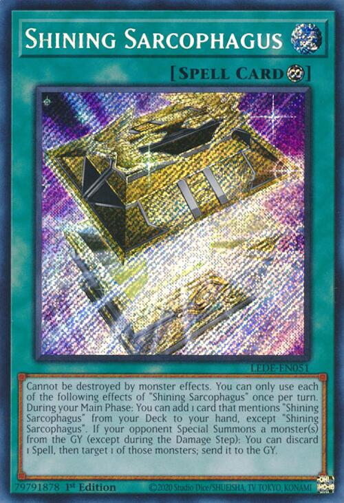 Shining Sarcophagus [LEDE-EN051] Secret Rare | Exor Games New Glasgow