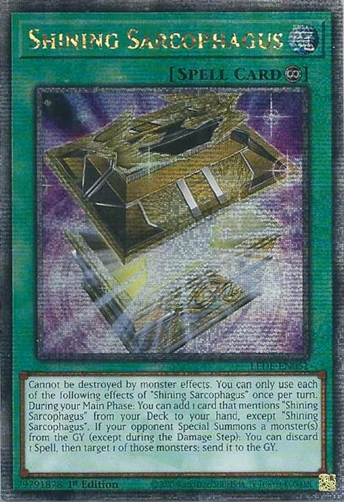 Shining Sarcophagus (Quarter Century Secret Rare) [LEDE-EN051] Quarter Century Secret Rare | Exor Games New Glasgow