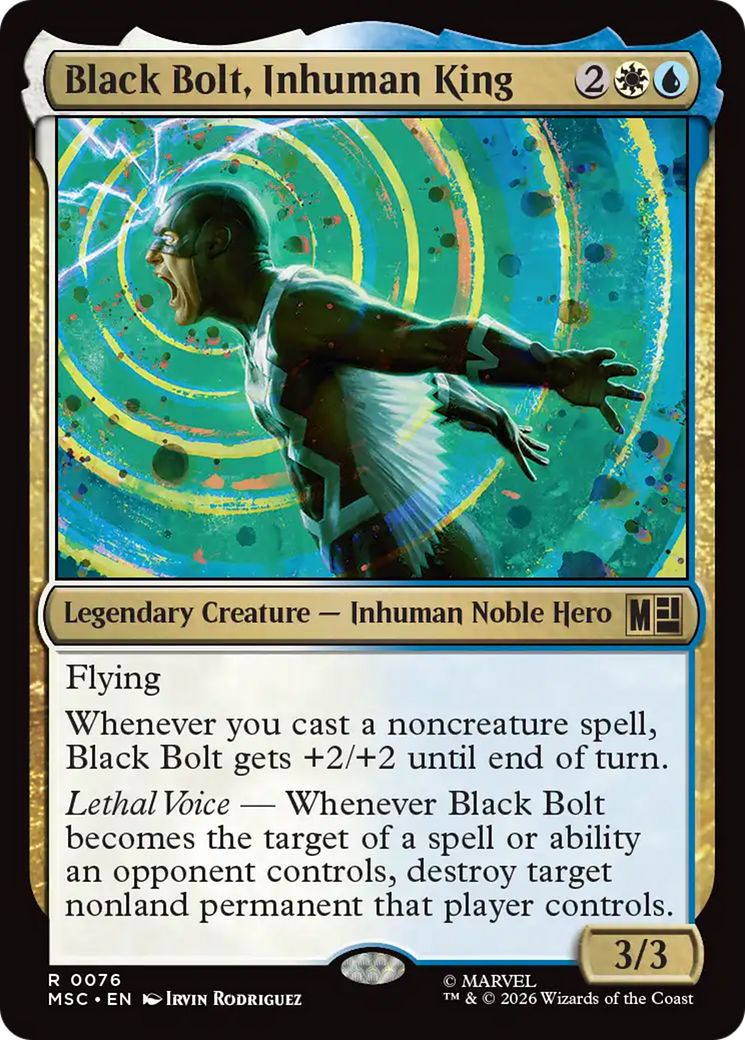 Black Bolt, Inhuman King (Surge Foil) [Marvel Super Heroes Commander] | Exor Games New Glasgow