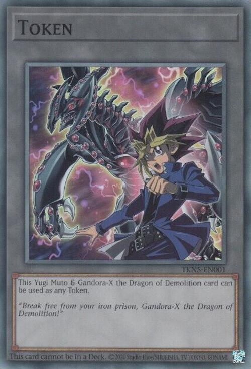 Token: Yugi Muto and Gandora-X the Dragon of Demolition [TKN5-EN001] Super Rare | Exor Games New Glasgow