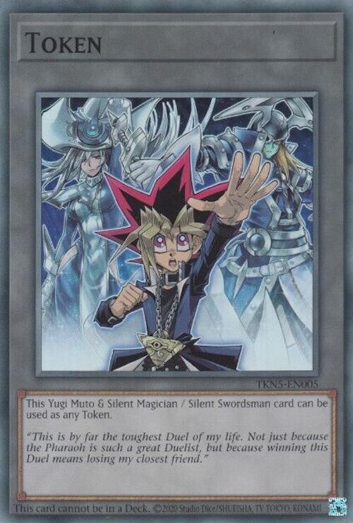 Token: Yugi Muto and Silent Magician and Silent Swordsman [TKN5-EN005] Super Rare | Exor Games New Glasgow