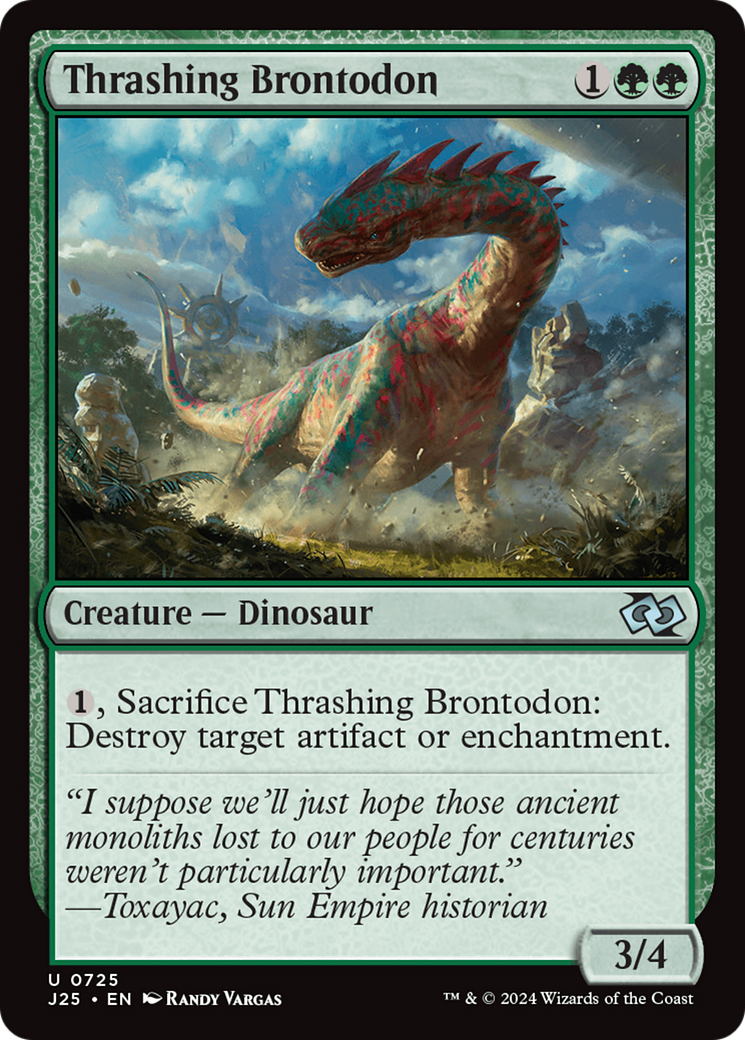 Thrashing Brontodon [Foundations Jumpstart] | Exor Games New Glasgow