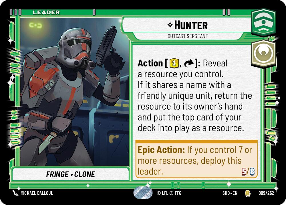 Hunter - Outcast Sergeant (009/262) (009/262) [Shadows of the Galaxy] | Exor Games New Glasgow